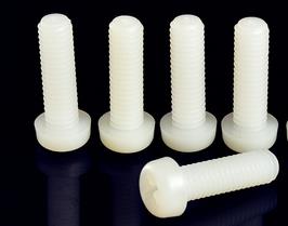 Nylon plastic disc head cross screw bolt