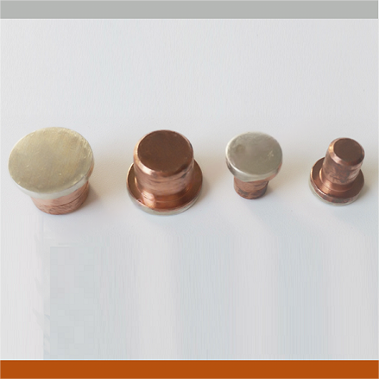 Silver Contact Brazing with Copper Rivet for Switching Power