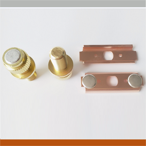 Silver Contact Brazed with CNC Brass Bolt for Battery Switch